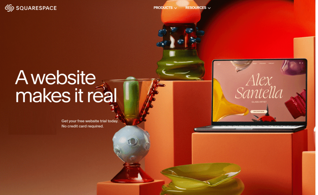 Squarespace banner image