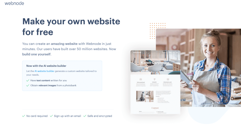 Webnode banner image