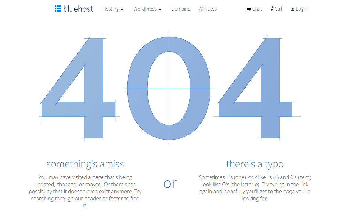 Bluehost-404-error