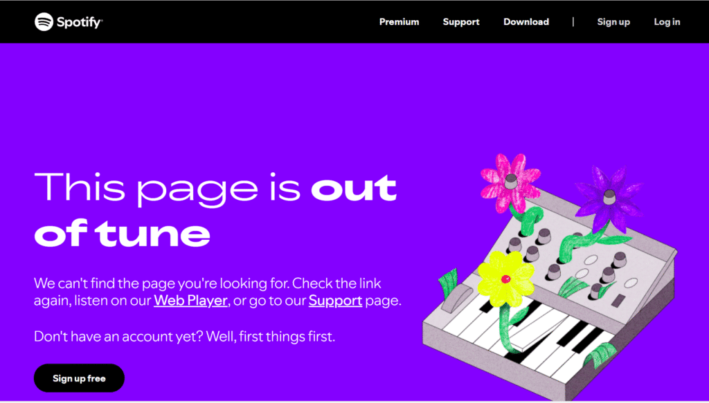 Spotify 404 error