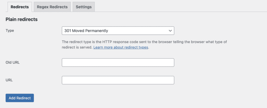 set up redirects using Yoast